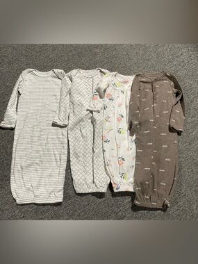 Baby Sleeper Gowns - Floral, Neutral & Patterned Set